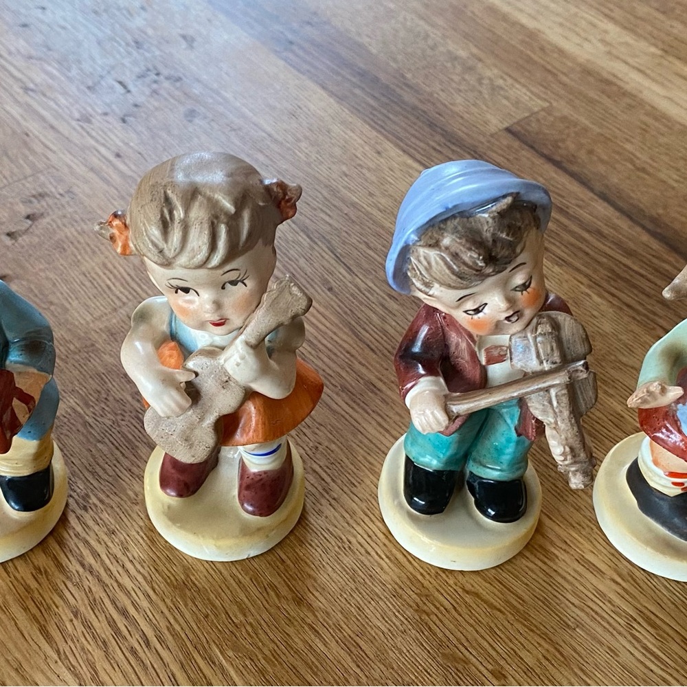Wales Japan Figurines with Instruments